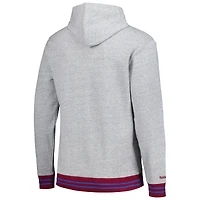 Men's Mitchell & Ness  Heather Gray Colorado Avalanche Classic French Terry Pullover Hoodie