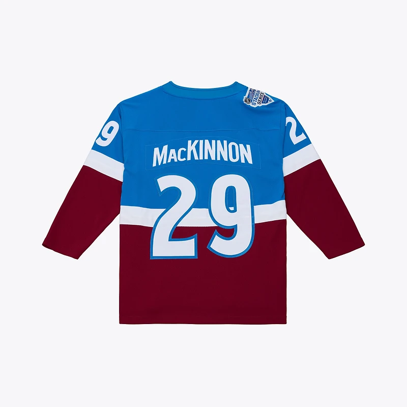 Men's Mitchell & Ness Nathan MacKinnon Blue Colorado Avalanche 2020 Power Play Jersey