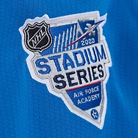 Maillot de jeu puissance Mitchell & Ness Nathan MacKinnon bleu Colorado Avalanche 2020 pour homme