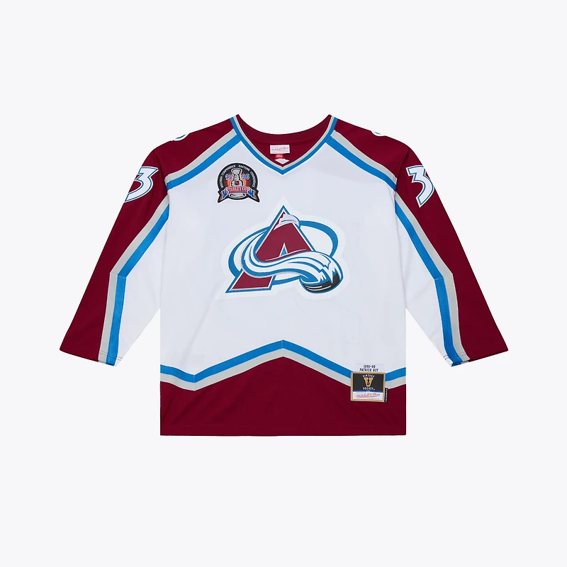 Men's Mitchell & Ness Patrick Roy White Colorado Avalanche 1995 Power Play Jersey