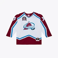 Men's Mitchell & Ness Patrick Roy White Colorado Avalanche 1995 Power Play Jersey