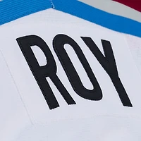 Men's Mitchell & Ness Patrick Roy White Colorado Avalanche 1995 Power Play Jersey