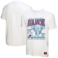 T-shirt Mitchell & Ness pour homme avec motif de cuisine locale Colorado Avalanche blanc