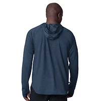 Men's MSX by Michael Strahan  Navy Colorado Avalanche Fast Track Raglan Long Sleeve Hoodie T-Shirt