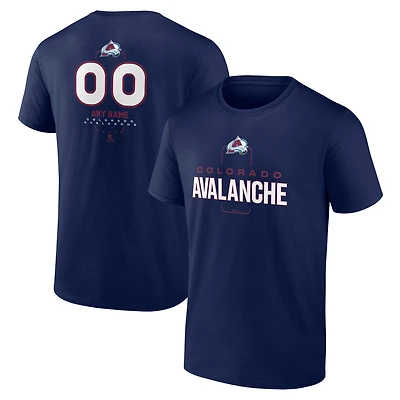 Men's Navy Colorado Avalanche Custom Midfielder T-Shirt