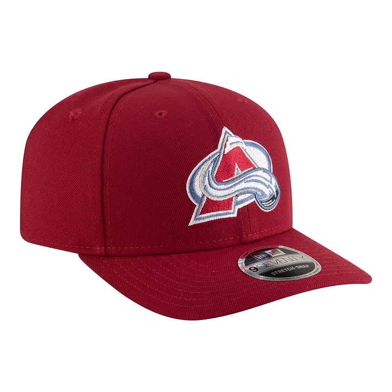 Men's New Era Burgundy Colorado Avalanche 9SEVENTY COOLERA Adjustable Hat