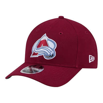 Casquette ajustable New Era pour homme, modèle Colorado Avalanche, couleur bordeaux COOLERA 9FORTY M-Crown
