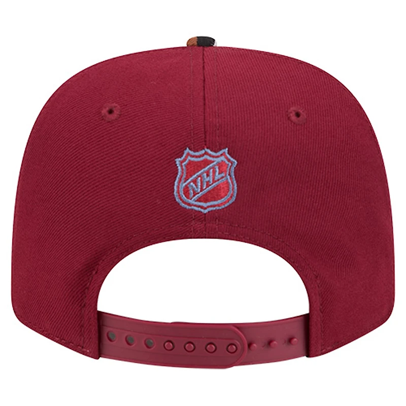 Men's New Era Burgundy Colorado Avalanche Mascot Visor 9SEVENTY Adjustable Hat