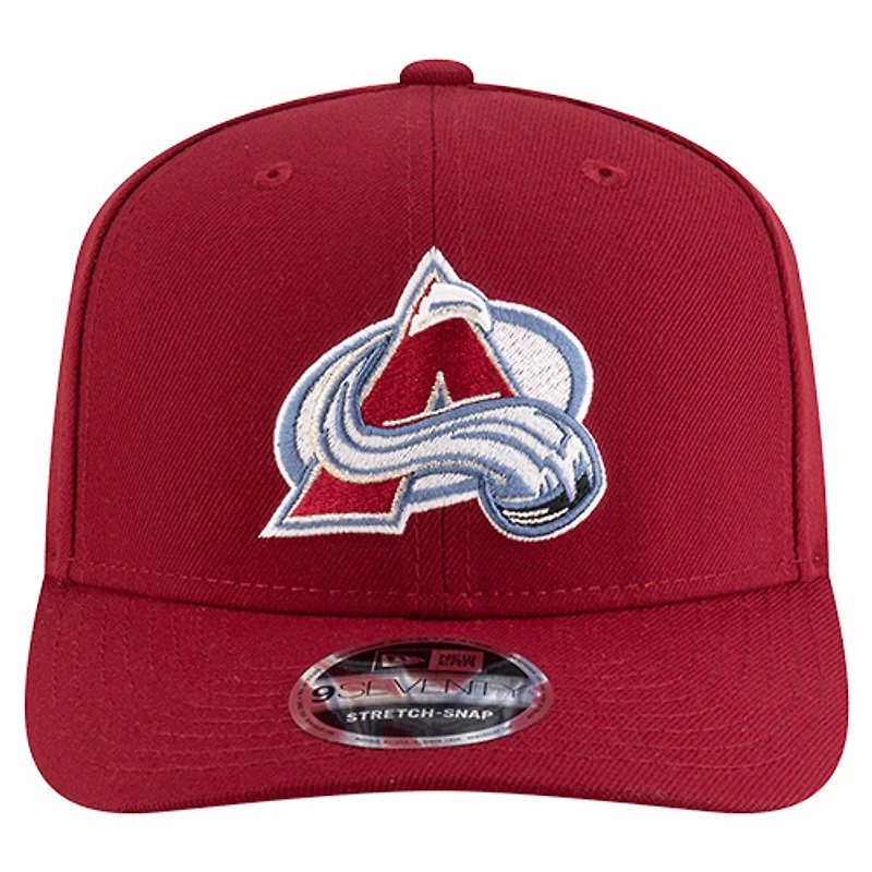 Men's New Era  Burgundy Colorado Avalanche Team Collection Basic 9SEVENTY Adjustable Hat