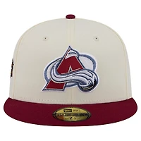 Men's New Era  Cream Colorado Avalanche 250th Anniversary of the United States Two-Tone 59FIFTY Fitted Hat