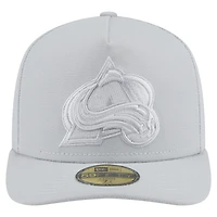 Men's New Era Gray Colorado Avalanche Color Pack A-Frame 59FIFTY Fitted Hat