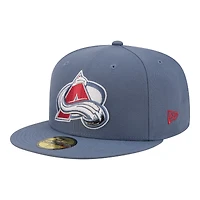 Men's New Era  Gray Colorado Avalanche Zamboni 59FIFTY Fitted Hat