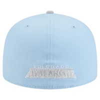 Men's New Era  Light Blue/Gray Colorado Avalanche Color Pack Two-Tone 59FIFTY Fitted Hat