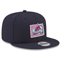 Casquette snapback 9FIFTY bleu marine New Era Colorado Avalanche State Pride pour homme