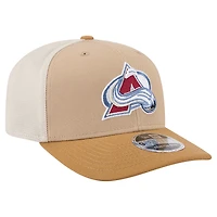 Men's New Era Tan/Light Brown Colorado Avalanche Two-Tone Trucker 9SEVENTY Stretch Snap Adjustable Hat