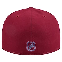 Men's New Era White/Burgundy Colorado Avalanche Repeat Two-Tone 59FIFTY Fitted Hat