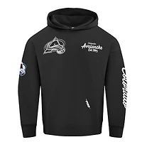 Men's Pro Standard  Black Colorado Avalanche Paint the City Pullover Hoodie