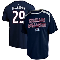 Men's Profile Nathan MacKinnon Navy Colorado Avalanche Big & Tall Name Number T-Shirt