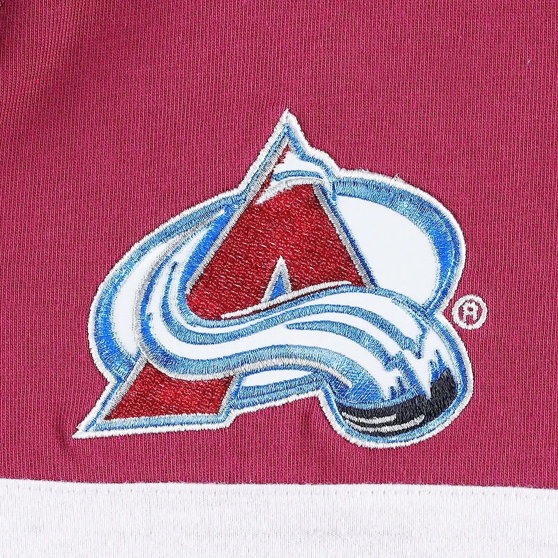 Men's Tommy Hilfiger Burgundy Colorado Avalanche Walter Lace-Up Long Sleeve Top
