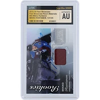 Carte de recrue authentifiée signée par Mikko Rantanen, Colorado Avalanche, Fleer Showcase Maroon Relic #54, 2015-16, CGC Fanatics