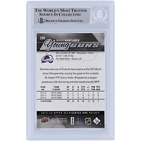 Carte de recrue authentifiée dédicacée par Mikko Rantanen Colorado Avalanche 2015-16 Upper Deck Young Guns #206 Beckett Fanatics