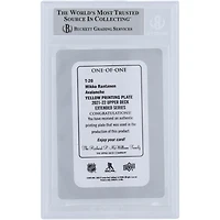 Mikko Rantanen Colorado Avalanche Autographed 2021-22 Upper Deck '06-07 Retro Yellow Printing Plate #T-20 #1/1 Beckett Fanatics Witnessed Authenticated Card