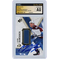 Maillots Upper Deck SPX 2021-22 autographiés par Mikko Rantanen de l'Avalanche du Colorado, relique n° 96