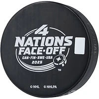 Mikko Rantanen Colorado Avalanche Autographed Team Finland 4 Nations Face-Off Hockey Puck
