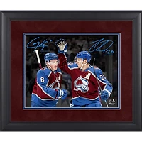 Nathan MacKinnon & Cale Makar Colorado Avalanche Facsimile Signature Framed 11" x 14" Spotlight Photograph