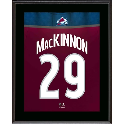 Plaque de joueur sublimée avec numéro de maillot de 10,5" x 13" de Nathan MacKinnon Colorado Avalanche