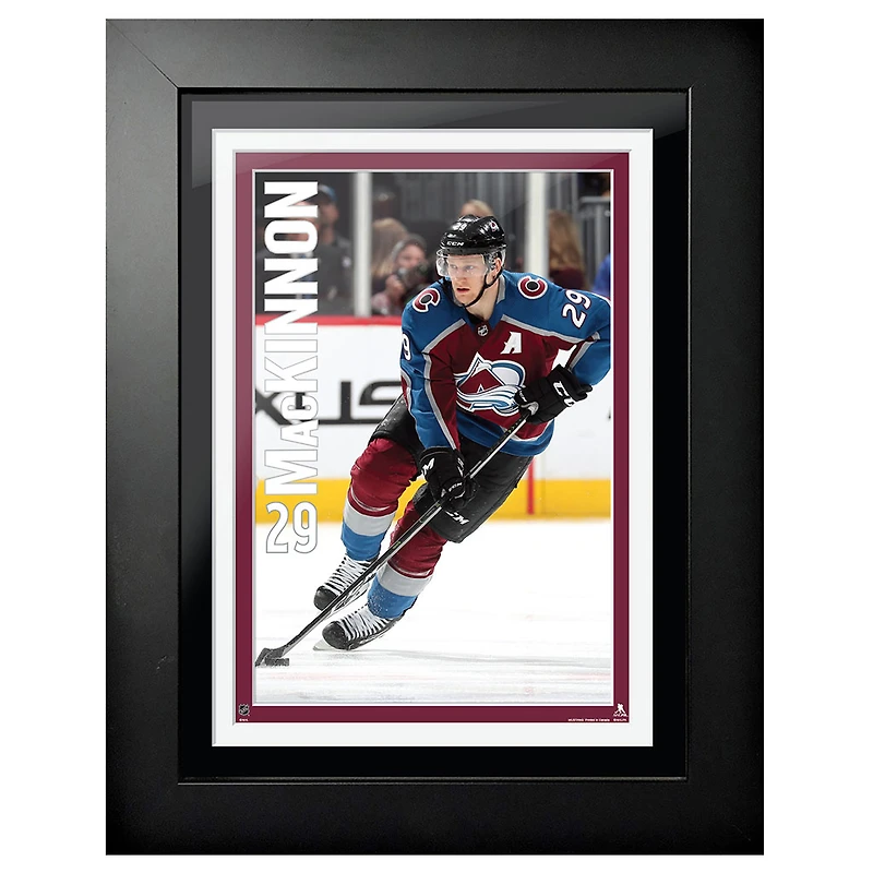 Nathan MacKinnon Colorado Avalanche - 12'' x 16'' Jersey Framed Photo