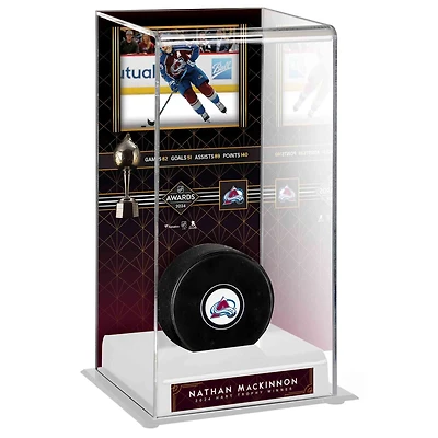 Nathan MacKinnon Colorado Avalanche 2024 Hart Memorial Trophy Winner Deluxe Tall Hockey Display Case
