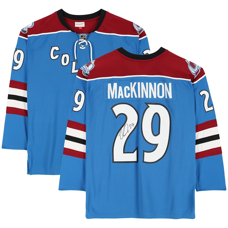 Nathan MacKinnon Colorado Avalanche autographié modèle de la saison recrue 2013/14 Mitchell & Ness Replica Jersey