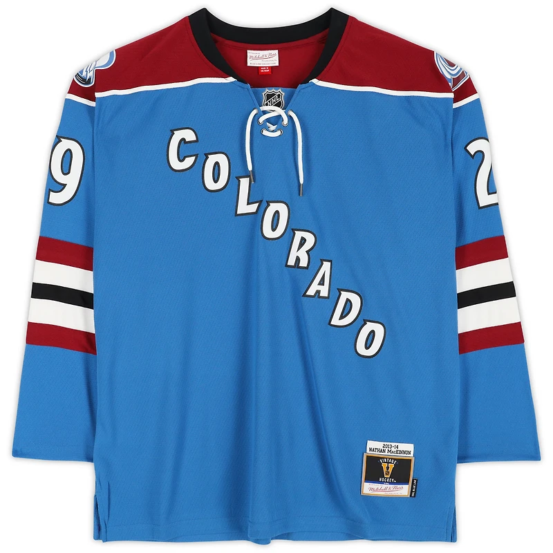 Nathan MacKinnon Colorado Avalanche autographié modèle de la saison recrue 2013/14 Mitchell & Ness Replica Jersey