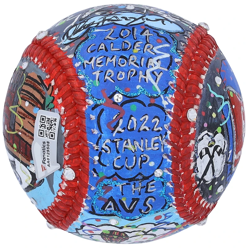 Ballon de baseball autographié par Nathan MacKinnon Colorado Avalanche