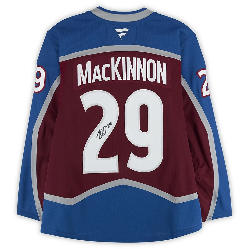 Nathan MacKinnon Colorado Avalanche Autographed Burgundy Fanatics Authentic Pro Jersey