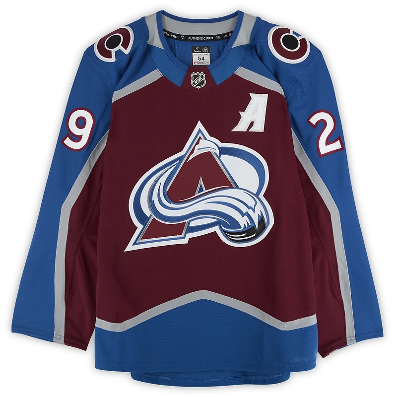 Nathan MacKinnon Colorado Avalanche Autographed Burgundy Fanatics Authentic Pro Jersey