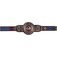Ceinture de titre WWE Legacy autographiée par Nathan MacKinnon Colorado Avalanche avec inscription « 2022 SC Champs » - Édition limitée n° 5/5
