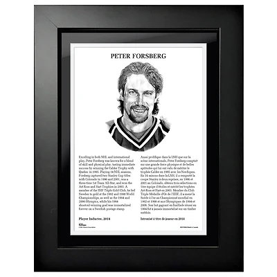 Peter Forsberg Colorado Avalanche - 2014 Legends Line 12'' x 16'' Photo encadrée
