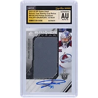 Philipp Grubauer Colorado Avalanche Autographié 2021-22 Upper Deck SP Jeu Utilisé Bannière Année Coupe Stanley Relique #BYSC-PG CGC Fanatics Témoin Authentifié Auto 10 Carte