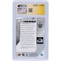 Philipp Grubauer Colorado Avalanche Autographié 2021-22 Upper Deck SP Jeu Utilisé Bannière Année Coupe Stanley Relique #BYSC-PG CGC Fanatics Témoin Authentifié Auto 10 Carte
