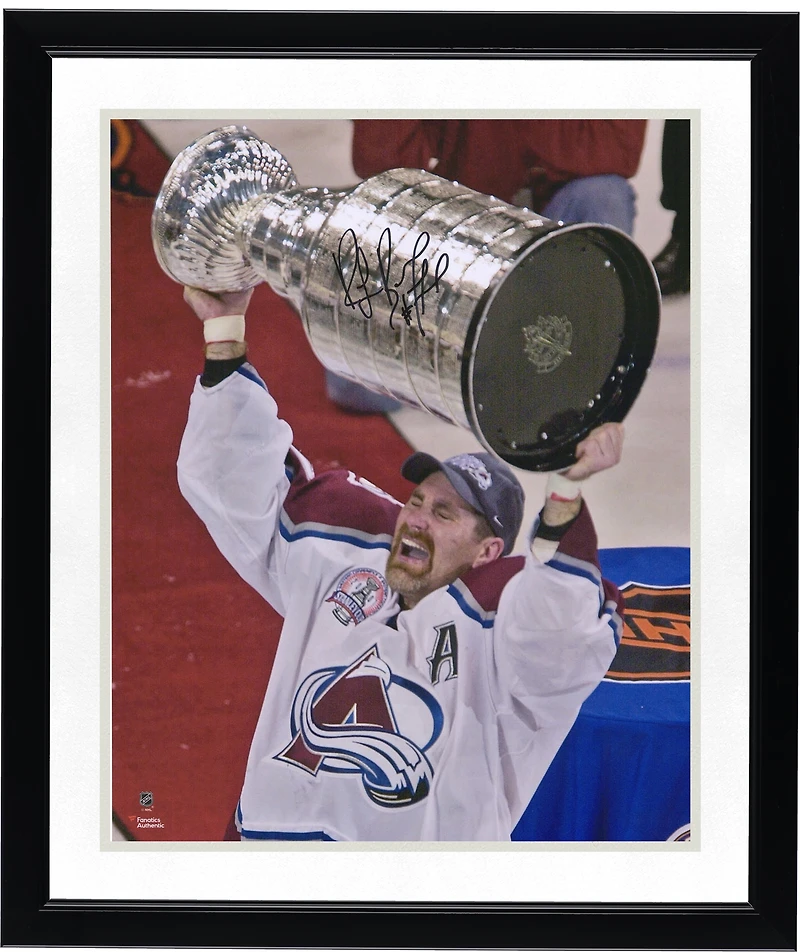 Ray Bourque Colorado Avalanche Autographed 16" x 20" Raising Cup Photograph