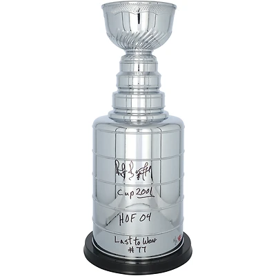 Ray Bourque Colorado Avalanche Autographed 2' Replica Stanley Cup with Multiple Inscriptions - Limited Edition #5/5