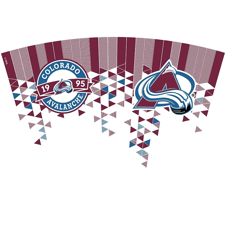Gobelet classique Tervis Colorado Avalanche de 24 oz avec couvercle à paille