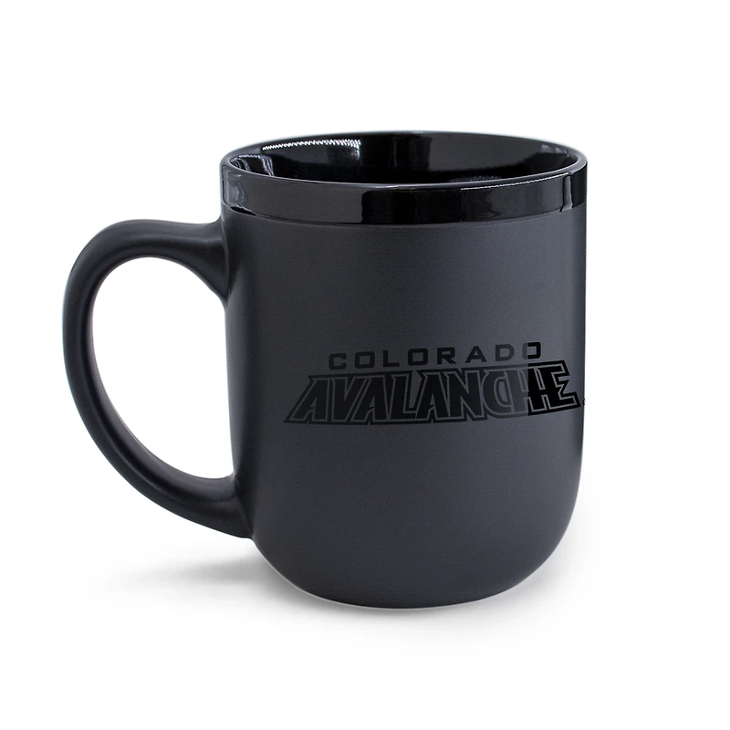 WinCraft Colorado Avalanche 17oz. Black Tonal Ceramic Mug