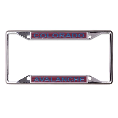 Cadre de plaque d'immatriculation en métal imprimé WinCraft Colorado Avalanche
