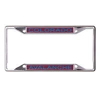 Cadre de plaque d'immatriculation en métal imprimé WinCraft Colorado Avalanche