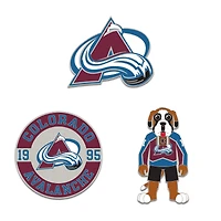 Ensemble de pin de collection WinCraft Colorado Avalanche en trois pièces