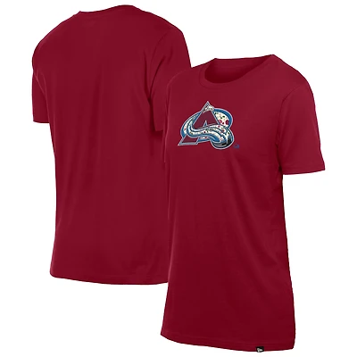 T-shirt à imprimé floral Glam Game Colorado Avalanche rouge New Era pour femme