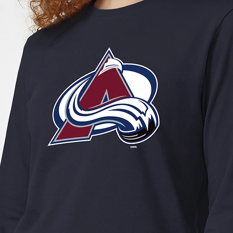 T-shirt à manches longues Champion Blue Colorado Avalanche pour femmes